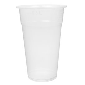 Herbruikbare Plastic Beker PP Transparant 550ml Ø9,0cm (75 stuks) 