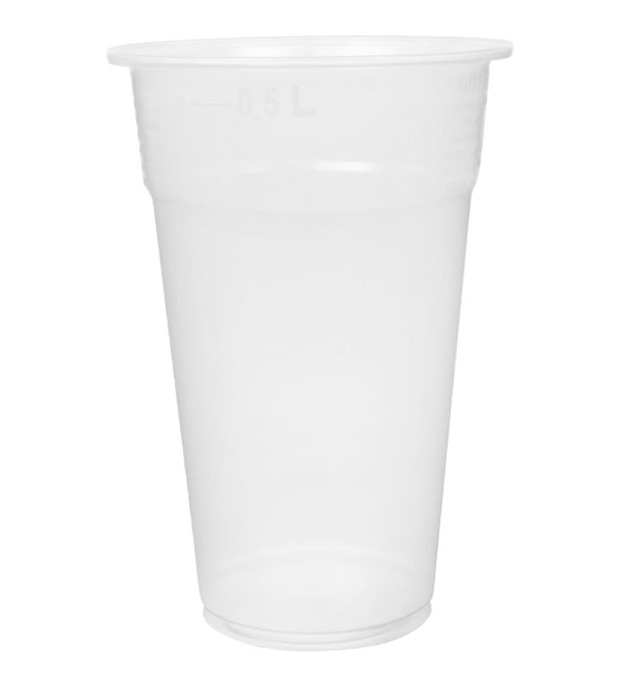 Herbruikbare Plastic Beker PP Transparant 550ml Ø9,0cm (75 stuks) 