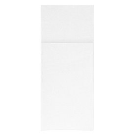 Serviette Kangourou en Papier Molletonnée 33x40cm Blanche (60 Utés)