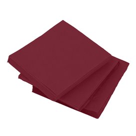 Papieren Servet Micropunt 2-laags Bordeaux 20x20cm (100 Stuks)