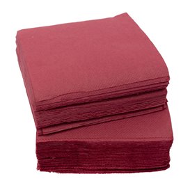 Papieren Servet Micropunt 2-laags Bordeaux 20x20cm (100 Stuks)