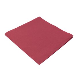 Serviette en Papier Molletonnée 40x40cm 2E Bordeaux (1.200 Utés)