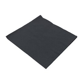 Serviette en Papier avec Bordure 40x40cm 2E Noire (800 Utés)