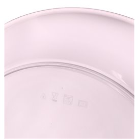 Assiette Réutilisable Durable PP Minéral Rose Ø23,5cm (54 Utés)