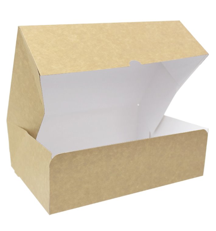 Boîte Pâtissière  en Carton Kraft 25,8x18,9x8cm 2kg (20 Utés)