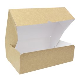 Boîte Pâtissière  en Carton Kraft 25,8x18,9x8cm 2kg (240 Utés)