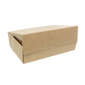 Boîte Pâtissière  en Carton Kraft 18,2x13,6x5,2cm 500g (20 Utés)