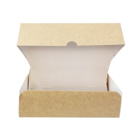 Boîte Pâtissière  en Carton Kraft 18,2x13,6x5,2cm 500g (20 Utés)