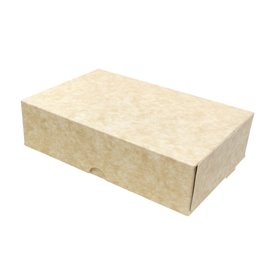 Boîte Pâtissière  en Carton Kraft 17,5x11,5x4,7cm 250g (400 Utés)