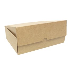 Boîte Pâtissière  en Carton Kraft 20,4x15,8x6cm 1kg (260 Utés)