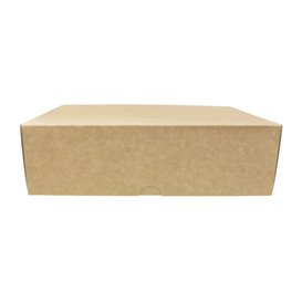 Boîte Pâtissière  en Carton Kraft 20,4x15,8x6cm 1kg (260 Utés)