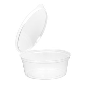 Pot Rond avec charnière APET Transparent 80ml (450 Utés)