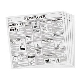 Papier Ingraissable "Periodico" 28x31cm (1000 Utés)