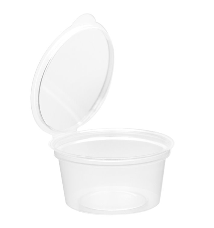 Pot PP Transparent pour sauces 30ml Ø4,8cm (200 Utés)