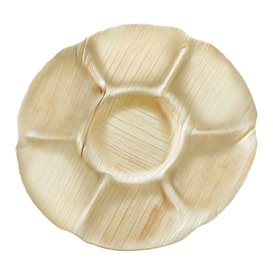 Assiette Ronde Feuilles de Palmier 7C Ø29,5cm (120 Utés)