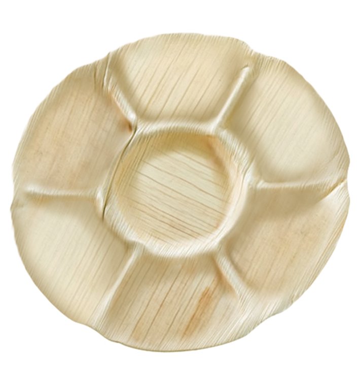 Assiette Ronde Feuilles de Palmier 7C Ø29,5cm (120 Utés)