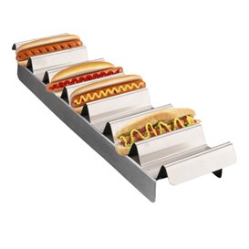 Support pour Hot Dog en Acier 10,2x47,3 cm (24 Utés) 