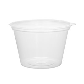 Pot Rond avec charnière APET Transparent 125ml (405 Utés)