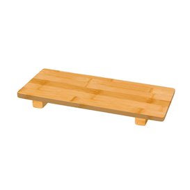 Base en Bambou Naturel pour Sushi 30x11x2,5cm (40 Utés)