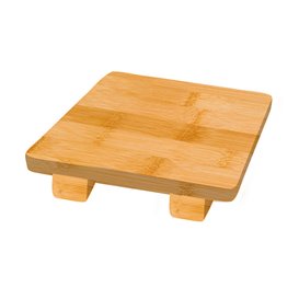 Base en Bambou Naturel pour Sushi 15x15x2,5cm (40 Utés)