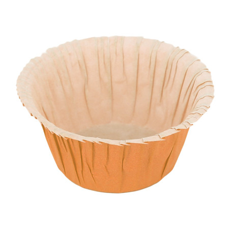Cupcake vorm voering oranje 4,9x3,8x7,5cm (500 stuks) 