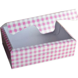 Boîte pâtissière 17,5x11,5x4,7cm 250g Rose (20 Unités)