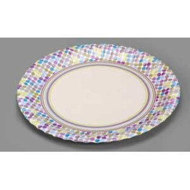 Assiette carton décorée 23cm (8 Unités)