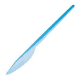 Couteau Plastique Bleu de 165mm (15 Unités)