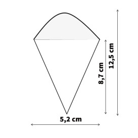 Cornet en Feuille de Pin 125mm (50 Unités)