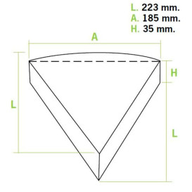 Part de Pizza à emporter (25 Unités)