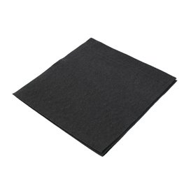 Serviette en Airlaid Noir 40x40cm (800 Unités)