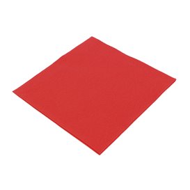 Serviette en Airlaid Rouge 40x40cm (50 Unités)