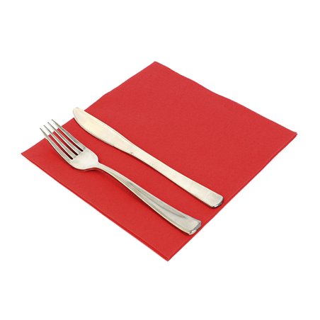 Serviette en Airlaid Rouge 40x40cm (50 Utés)