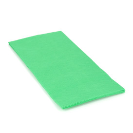 Serviette Papier Molletonnée 1/8 40X40 Vert Pomme (1.200 Utés)