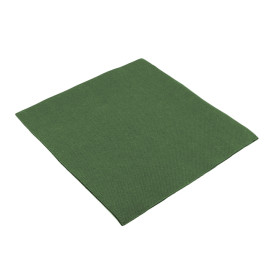 Papieren servet dubbel punt groen 40x40cm (50 stuks) 