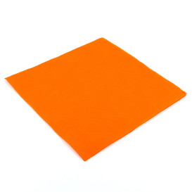 Serviette Papier Molletonnée 40x40 Orange (50 Unités)