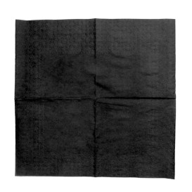 Serviette Papier à Cocktail  20x20cm Noire (100 Unités)