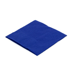 Papieren servet blauw 20x20cm 