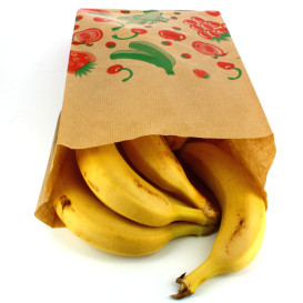 Sac Fruit Kraft 18+10x28cm (100 Utés)