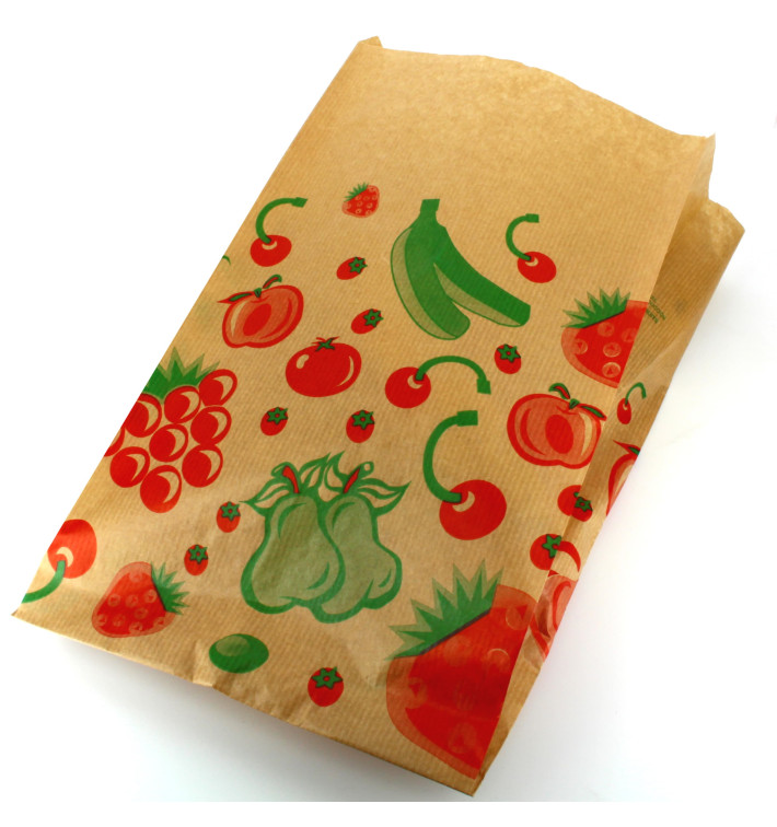 Sac Fruit Kraft 22+12x36cm 