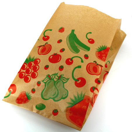 Sac Fruit Kraft 22+12x36cm (1000 Utés)