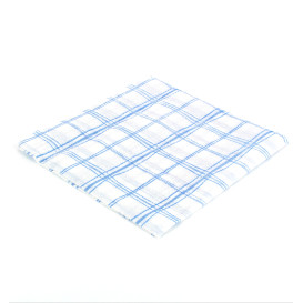 Serviette Papier 33x33 Carré Bleu 1 epaisseur (3.840 Utés)