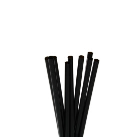 Paille Droite MOJITO Ø6mm 13cm Noire (500 Unités)