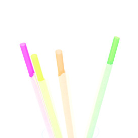 Pailles Emballées Fluorescentes Ø6mm 20cm (10.000 Utés)