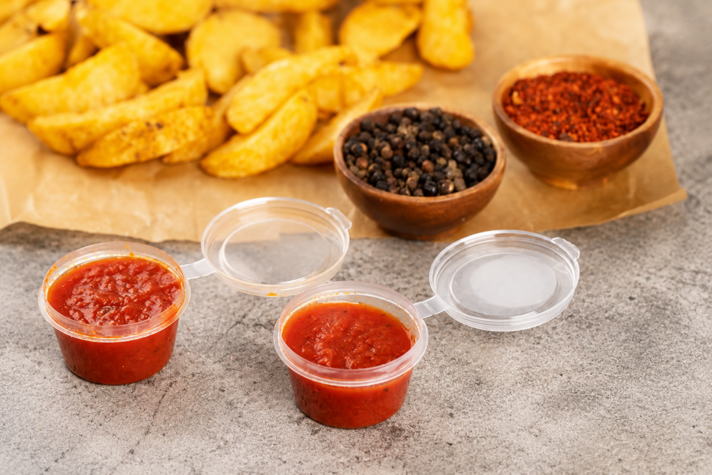 Guía para elegir envases para salsas según el material, el formato y el uso en take away y delivery.